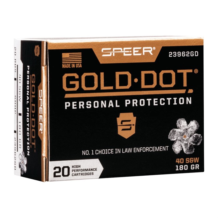 SPEER - GOLD DOT PERSONAL PROTECTION 40 S&W AMMO