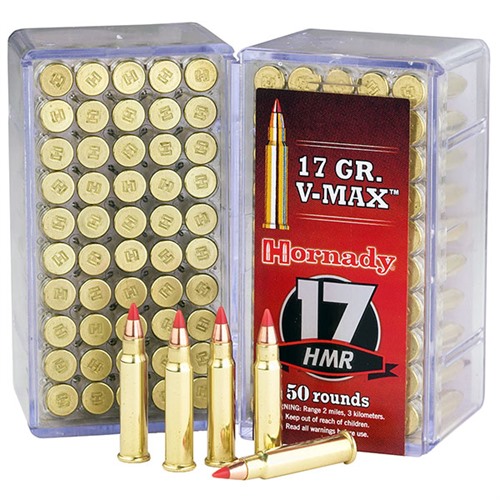 HORNADY - VARMINT EXPRESS® RIMFIRE 17 HMR 17GR V-MAX AMMO