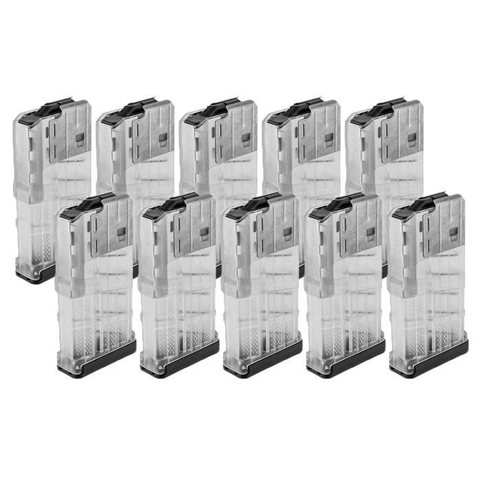 LANCER SYSTEMS - AR-308 L7AWM TRANSLUCENT CLEAR 20-RD MAGAZINES