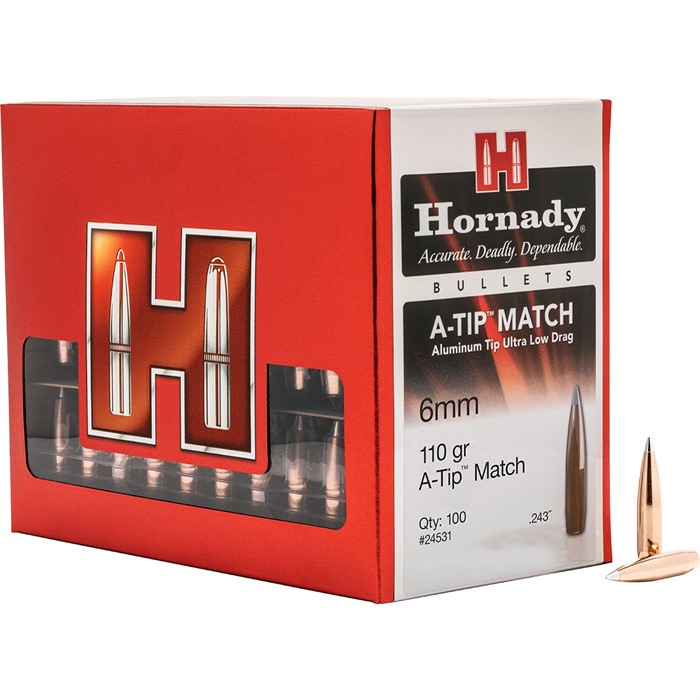 HORNADY - A-TIP 6MM (0.243') MATCH RIFLE BULLETS