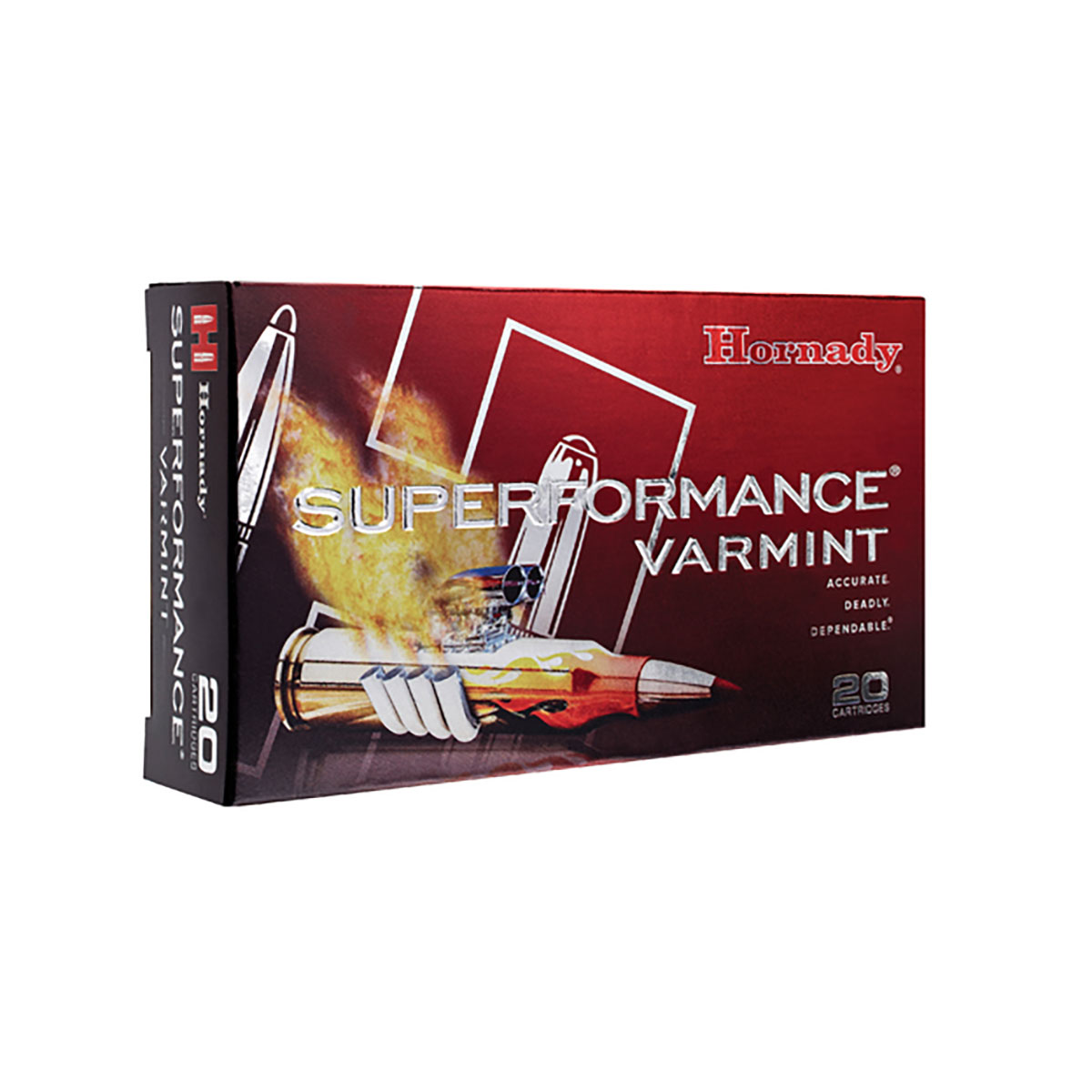 HORNADY - SUPERFORMANCE VARMINT AMMO 22-250 REMINGTON 50GR V-MAX