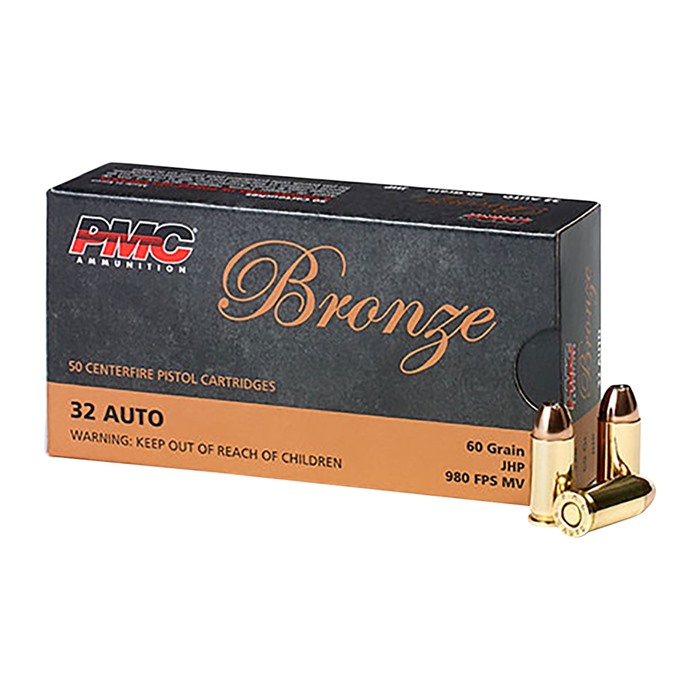 PMC AMMUNITION, INC. - BRONZE 32 ACP HANDGUN AMMO