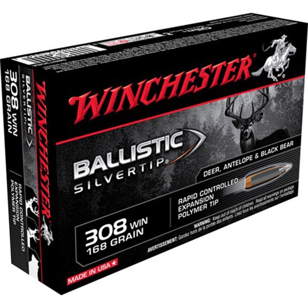 WINCHESTER - BALLISTIC SILVERTIP 308 WINCHESTER RIFLE AMMO