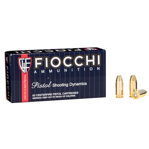 FIOCCHI AMMUNITION - Fiocchi Shooting Dynamics 9mm 124gr JHP 50/bx