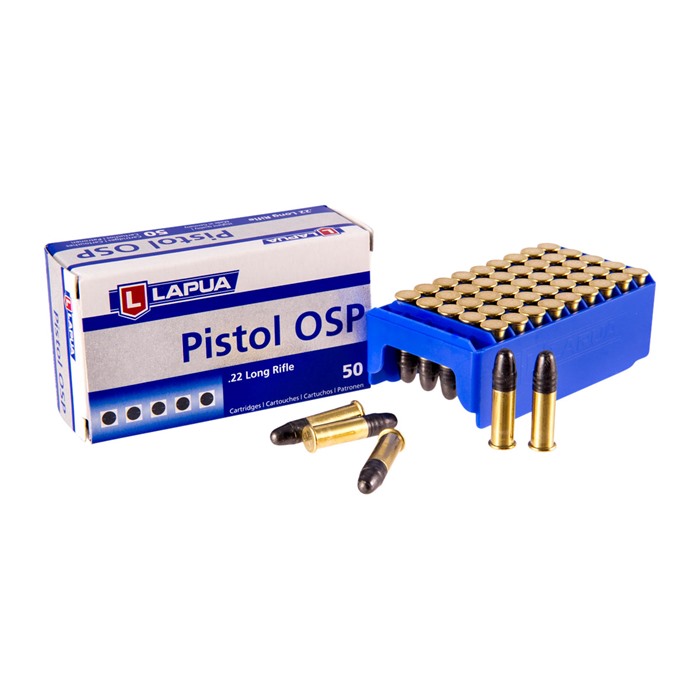 LAPUA - PISTOL OSP AMMO 22 LONG RIFLE 40GR LEAD ROUND NOSE