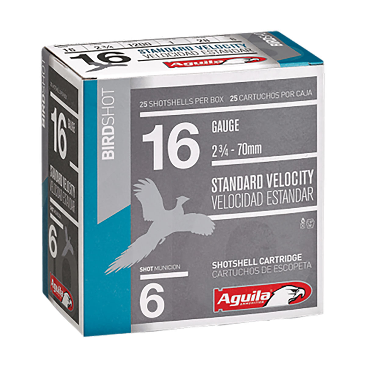 AGUILA - STANDARD VELOCITY 2-3/4" #6 SHOT 16GAAMMO