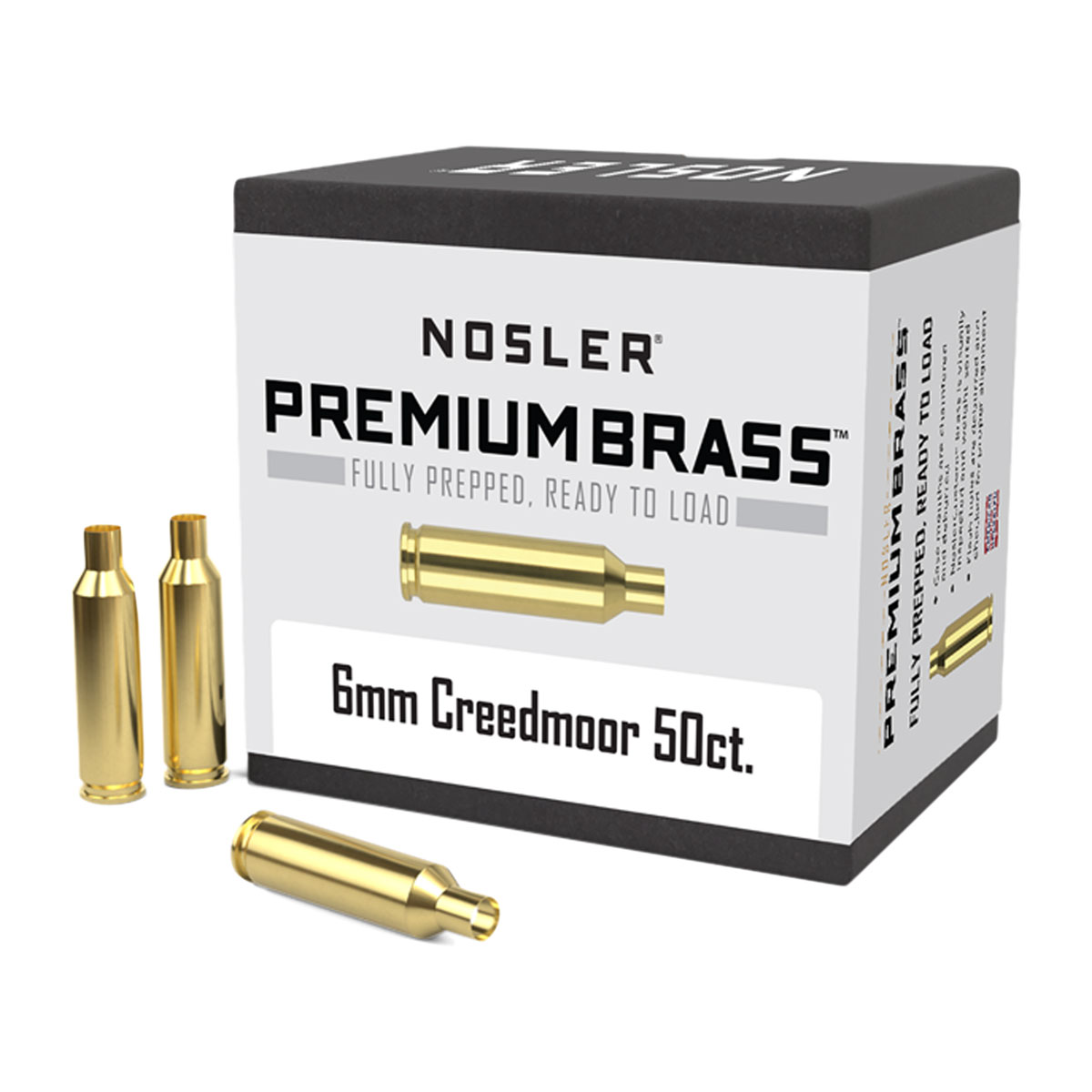 NOSLER, INC. - 6MM CREEDMOOR PREMIUM BRASS