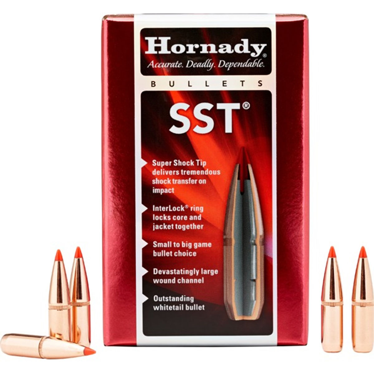 HORNADY - SST® 30 CALIBER (0.308") POLYMER TIPPED RIFLE BULLETS