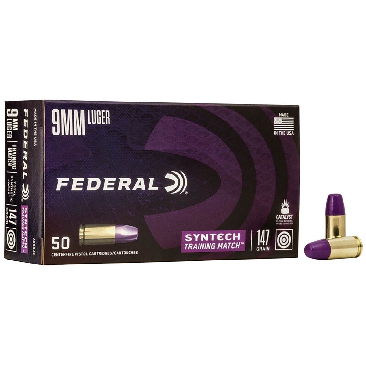 FEDERAL - SYNTECH TRAINING MATCH 9MM LUGER HANDGUN AMMO