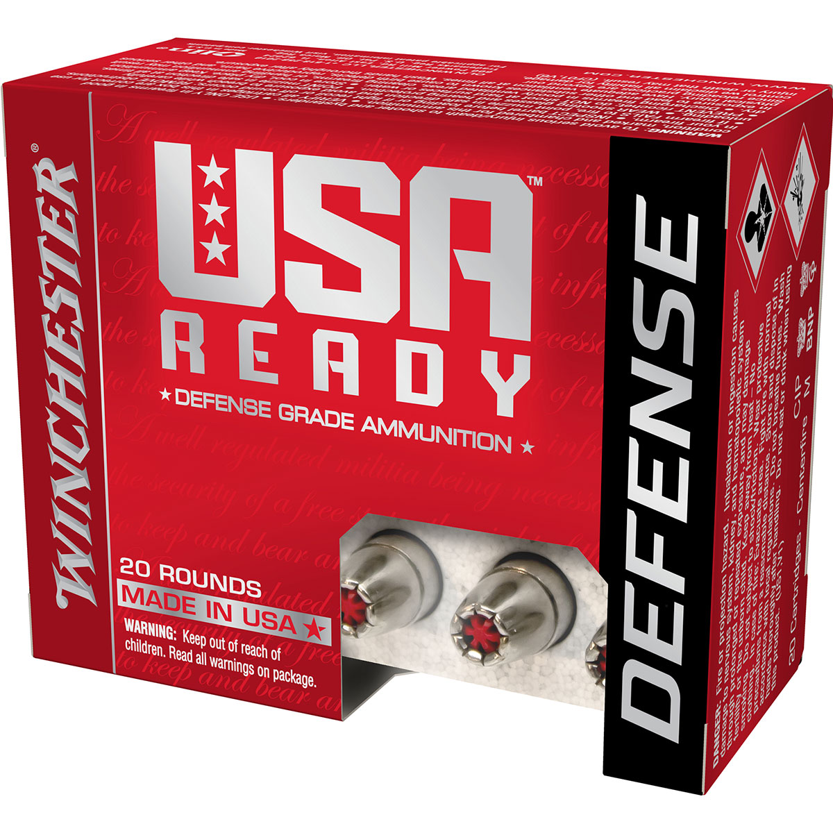 WINCHESTER - USA READY DEFENSE 10MM AUTO HANDGUN AMMO