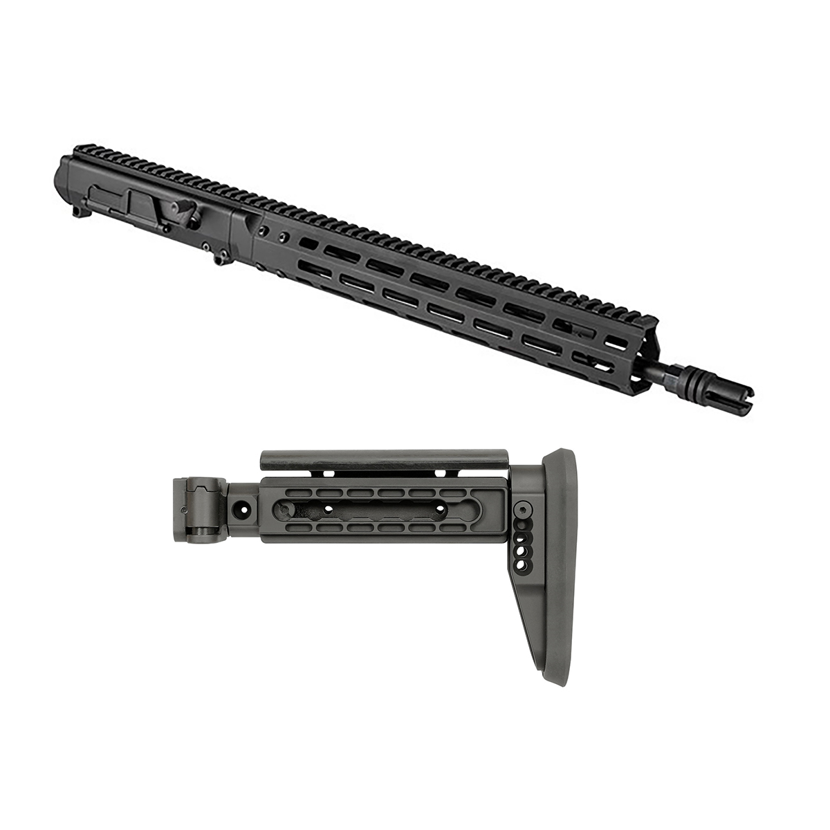 BROWNELLS BUNDLES - BRN-180 16" GEN 2 UPPER REC W/ MI ALPHA SERIES FOLDING STOCK