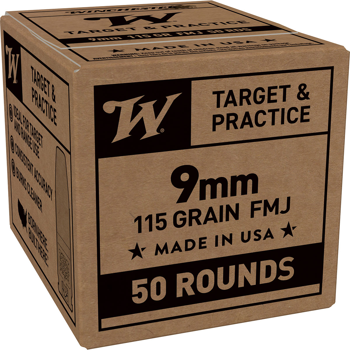 WINCHESTER - SERVICE GRADE 9MM LUGER HANDGUN AMMO