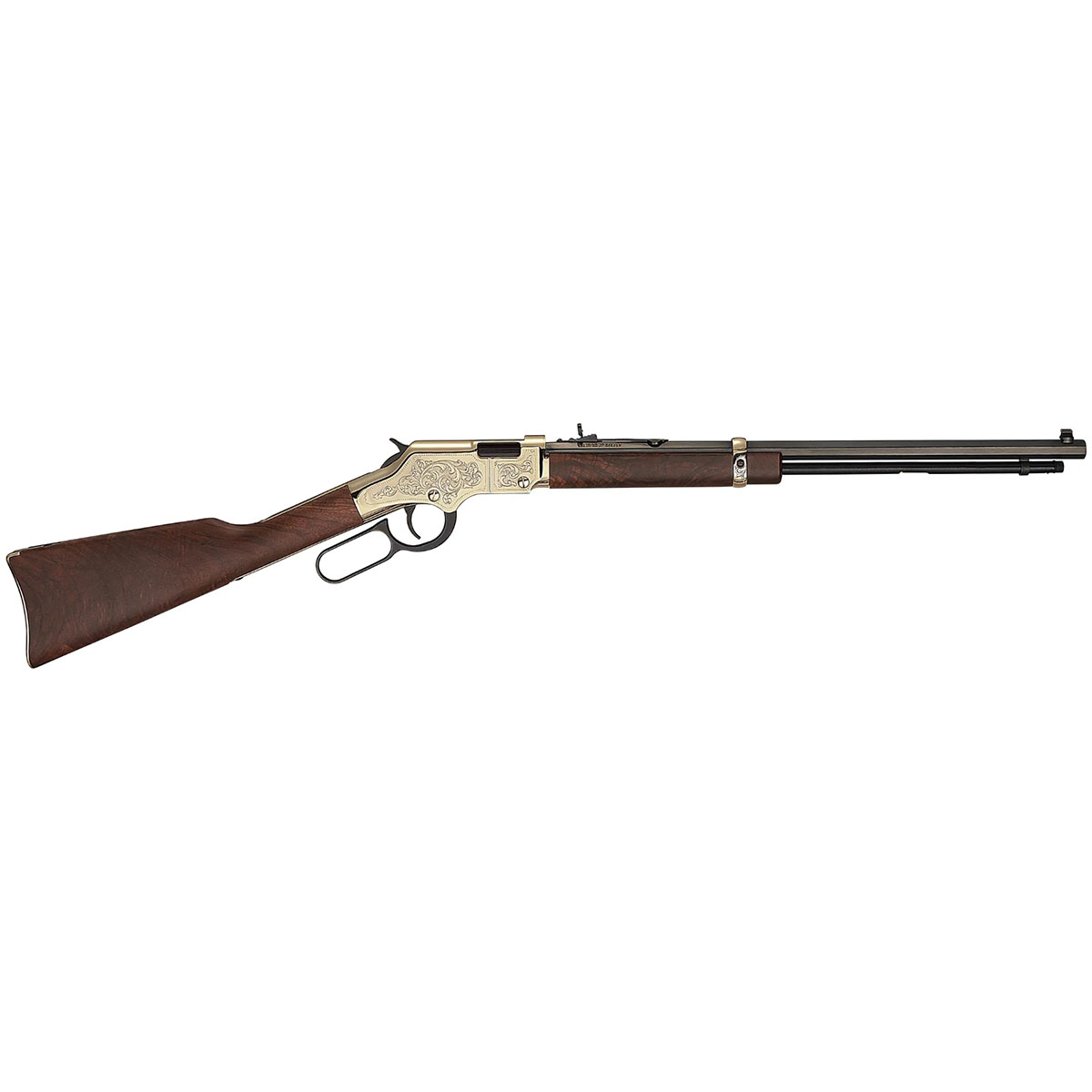 HENRY REPEATING ARMS - GOLDEN BOY DELUXE ENGRAVED 4TH EDITION 17 HMR LEVER ACTION RIFLE