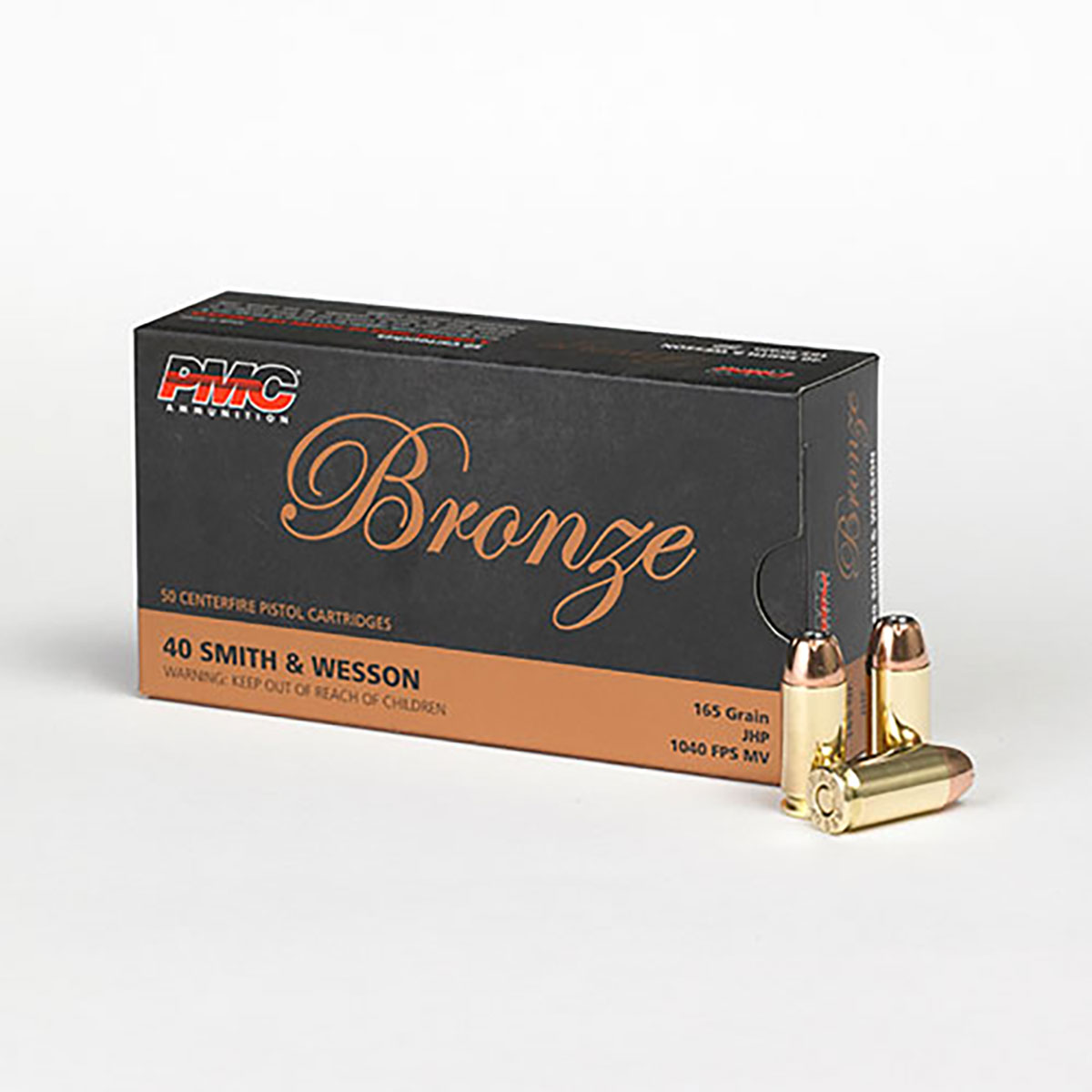 PMC AMMUNITION, INC. - PMC BRONZE 40 S&W 165 GR JHP