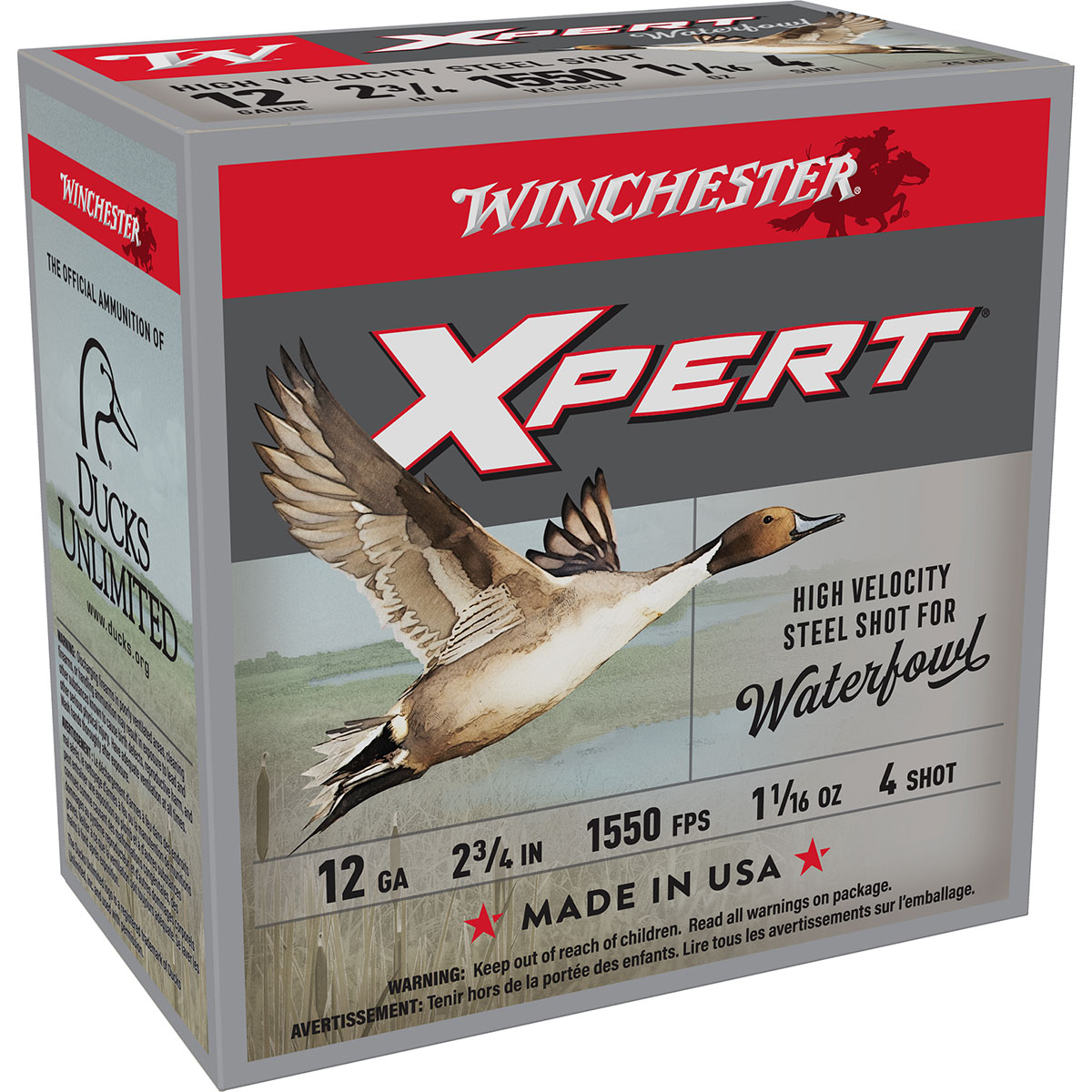 WINCHESTER - XPERT WATERFOWL 12 GAUGE 2-3/4" #4 SHOT SHOTGUN AMMO
