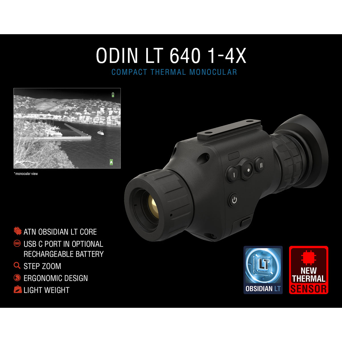 ATN - ODIN LT 640 COMPACT THERMAL VIEWER