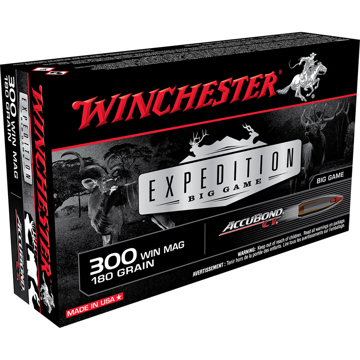 WINCHESTER - EXPEDITION BIG GAME 300 WINCHESTER MAGNUM RIFLE AMMO