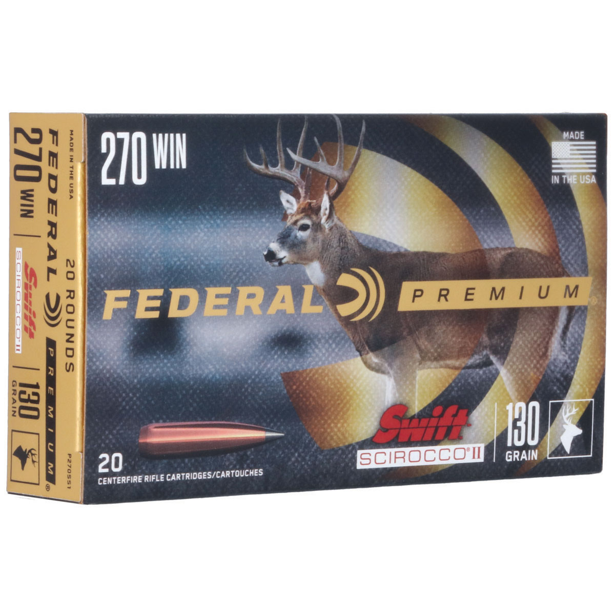 FEDERAL - SWIFT SCIROCCO II 270 WINCHESTER AMMO