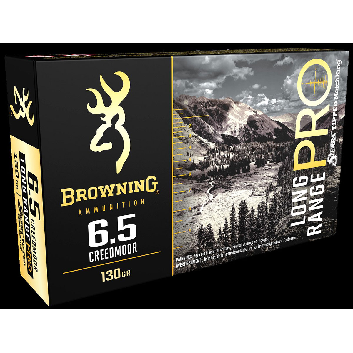 BROWNING AMMUNITION - LONG RANGE PRO SIERRA TIPPED MATCHKING 6.5 CREEDMOOR AMMO