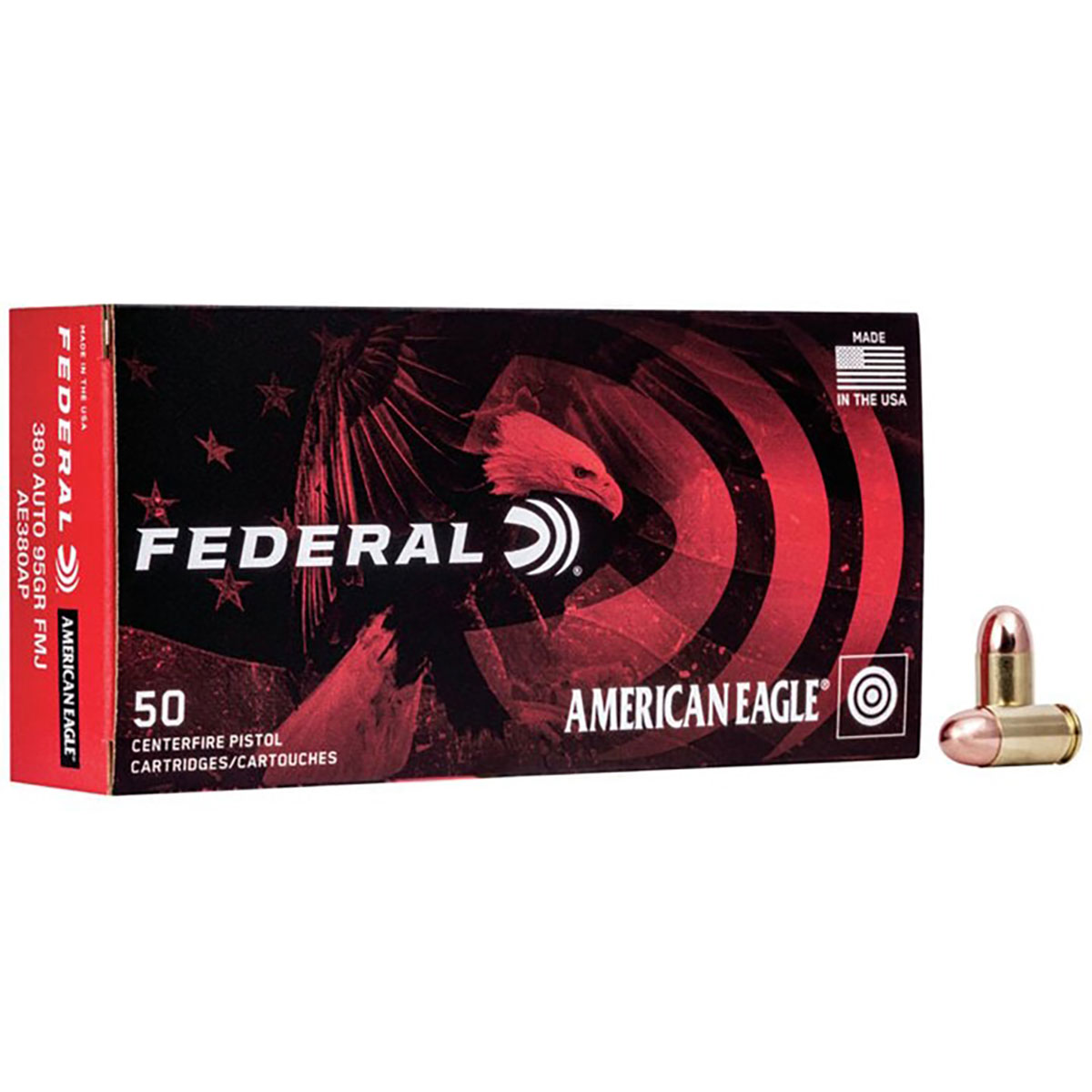 FEDERAL - AMERICAN EAGLE 380 ACP HANDGUN AMMO