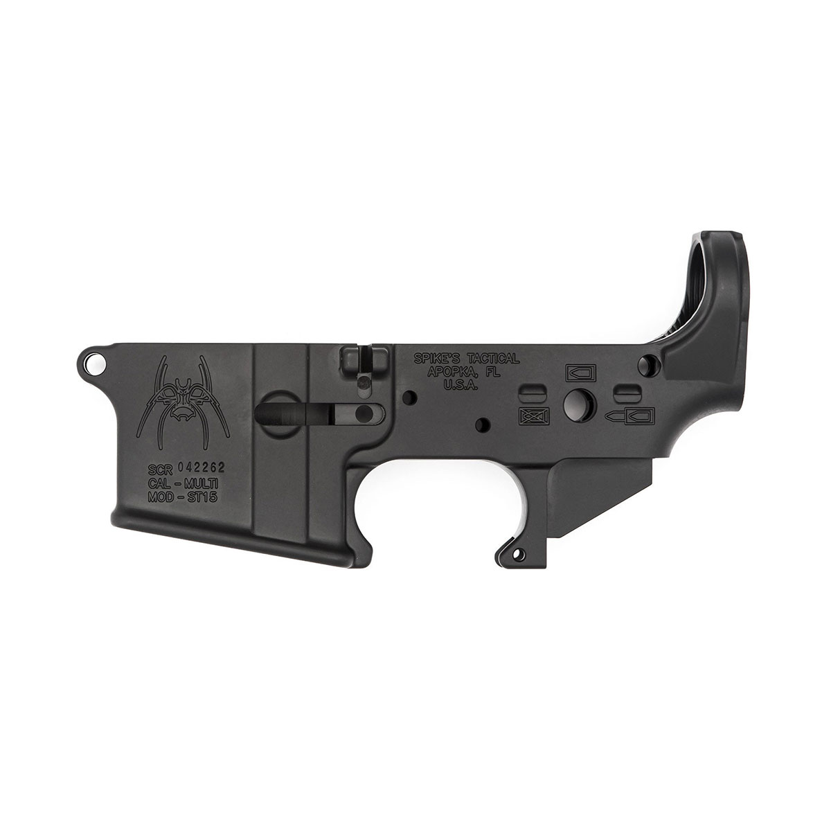 SPIKES TACTICAL - AR-15 STRIPPED LOWER RECEIVER WITH COLOR FILL