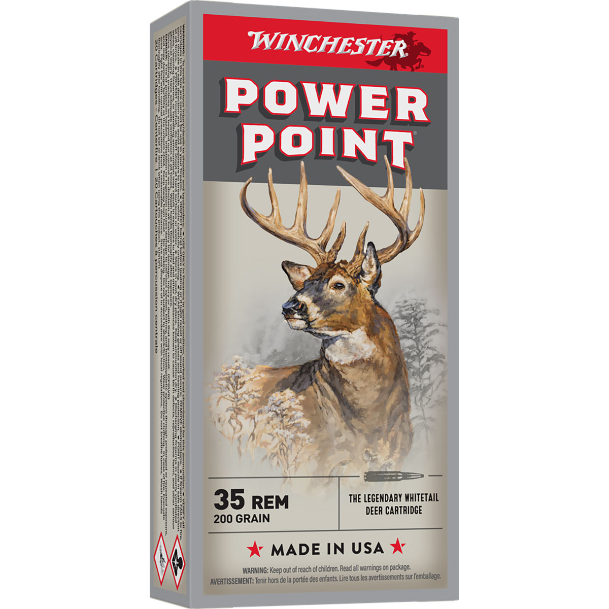 WINCHESTER - POWER POINT 35 REMINGTON RIFLE AMMO