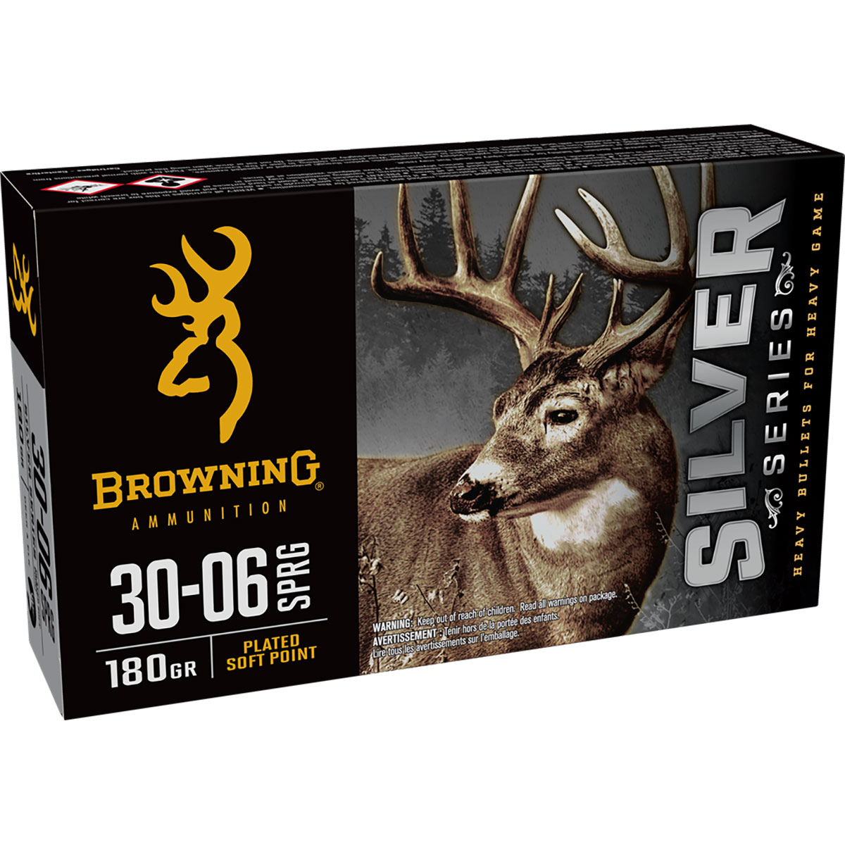 BROWNING AMMUNITION - SILVER SERIES PLATED SOFT POINT 30-06 SPRINGFIELD AMMO