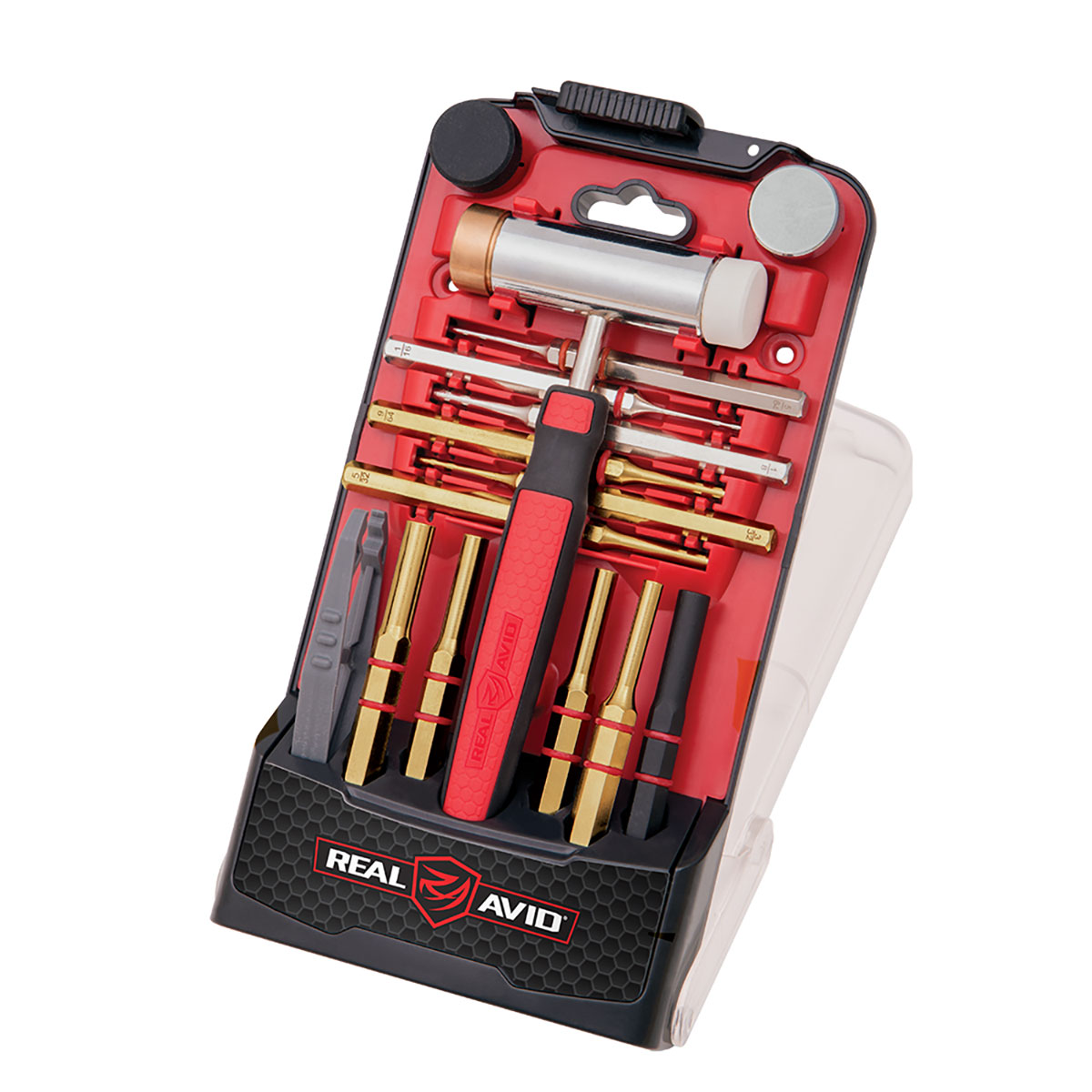 REAL AVID - ACCU-PUNCH HAMMER WITH BRASS & STEEL PIN PUNCHES
