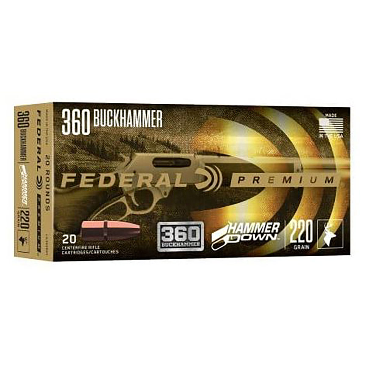 FEDERAL - HAMMERDOWN 360 BUCKHAMMER RIFLE AMMO
