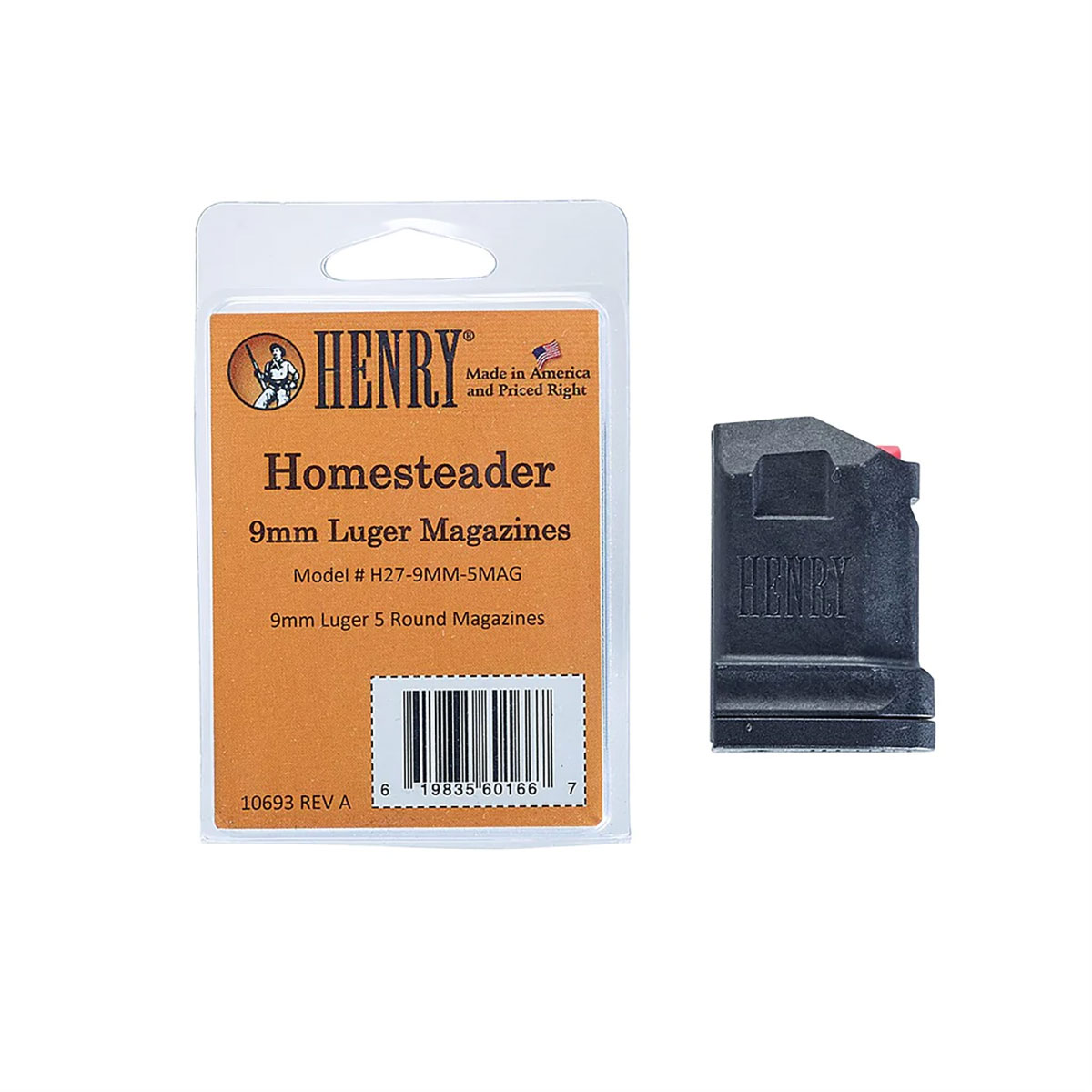 HENRY REPEATING ARMS - H027 HOMESTEADER 9MM LUGER RIFLE MAGAZINE