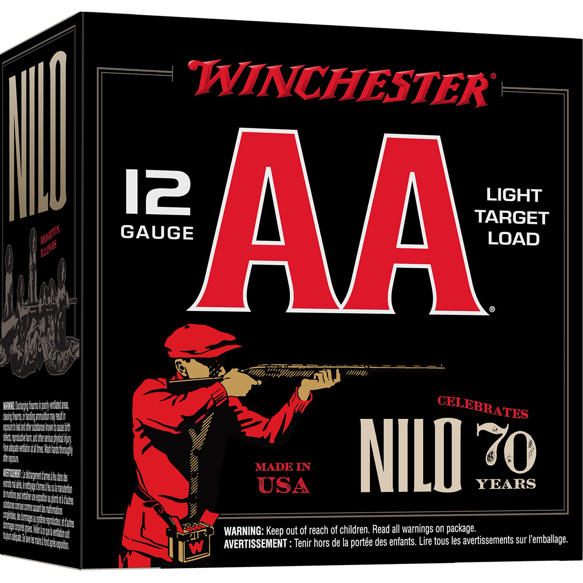 WINCHESTER - AA LIGHT TARGET LOAD 12 GAUGE 2-3/4" #8 SHOT SHOTGUN AMMO