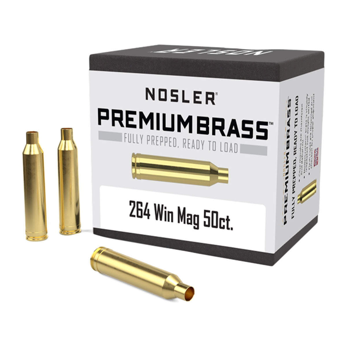 NOSLER, INC. - 264 WINCHESTER PREMIUM BRASS