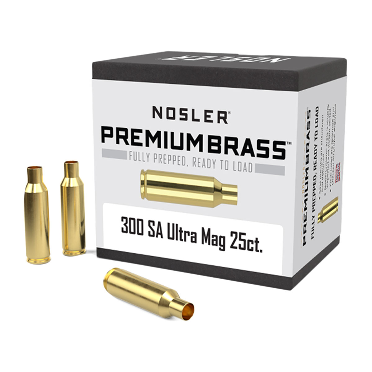 NOSLER, INC. - 300 REMINGTON SAUM PREMIUM BRASS