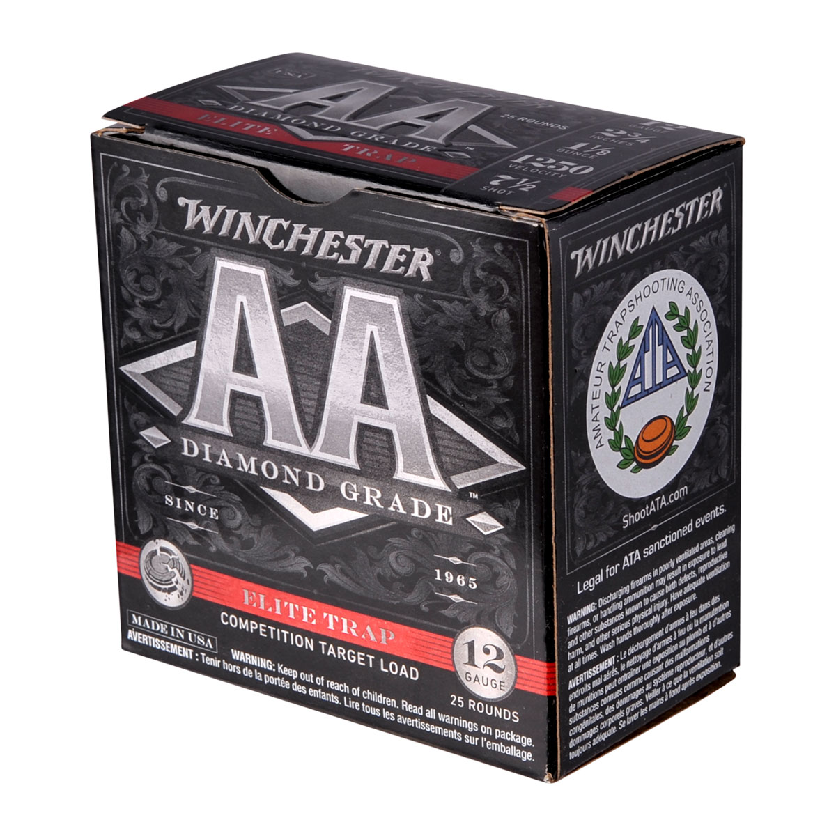 WINCHESTER - AA DIAMOND GRADE ELITE TRAP 12 GAUGE SHOTGUN AMMO