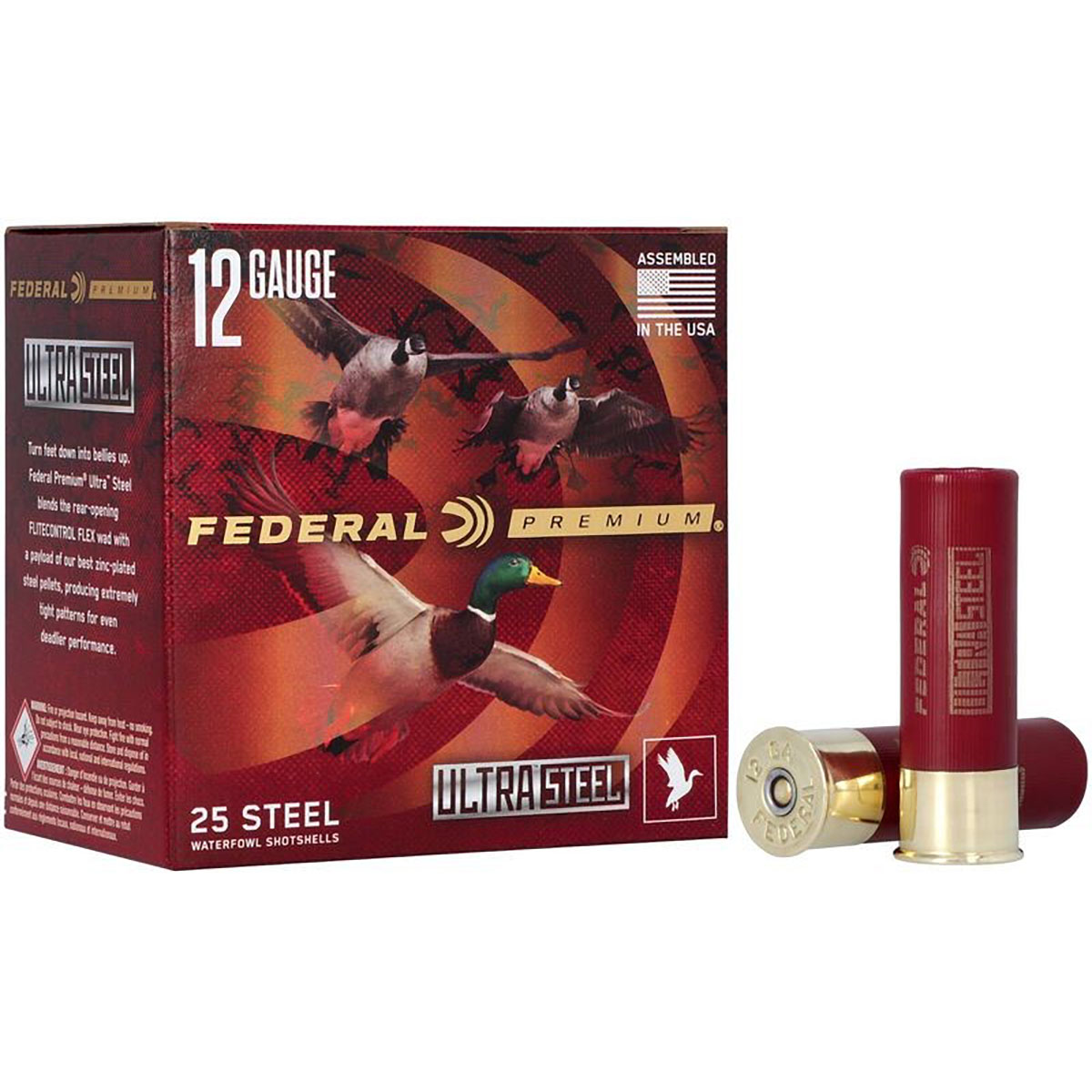 FEDERAL - ULTRA STEEL 12 GAUGE 3" #2 SHOT SHOTGUN AMMO