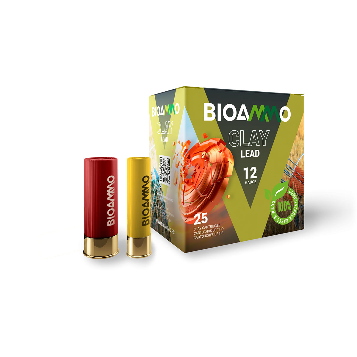 BIOAMMO - CLAY LEAD 12 GAUGE SHOTGUN AMMO