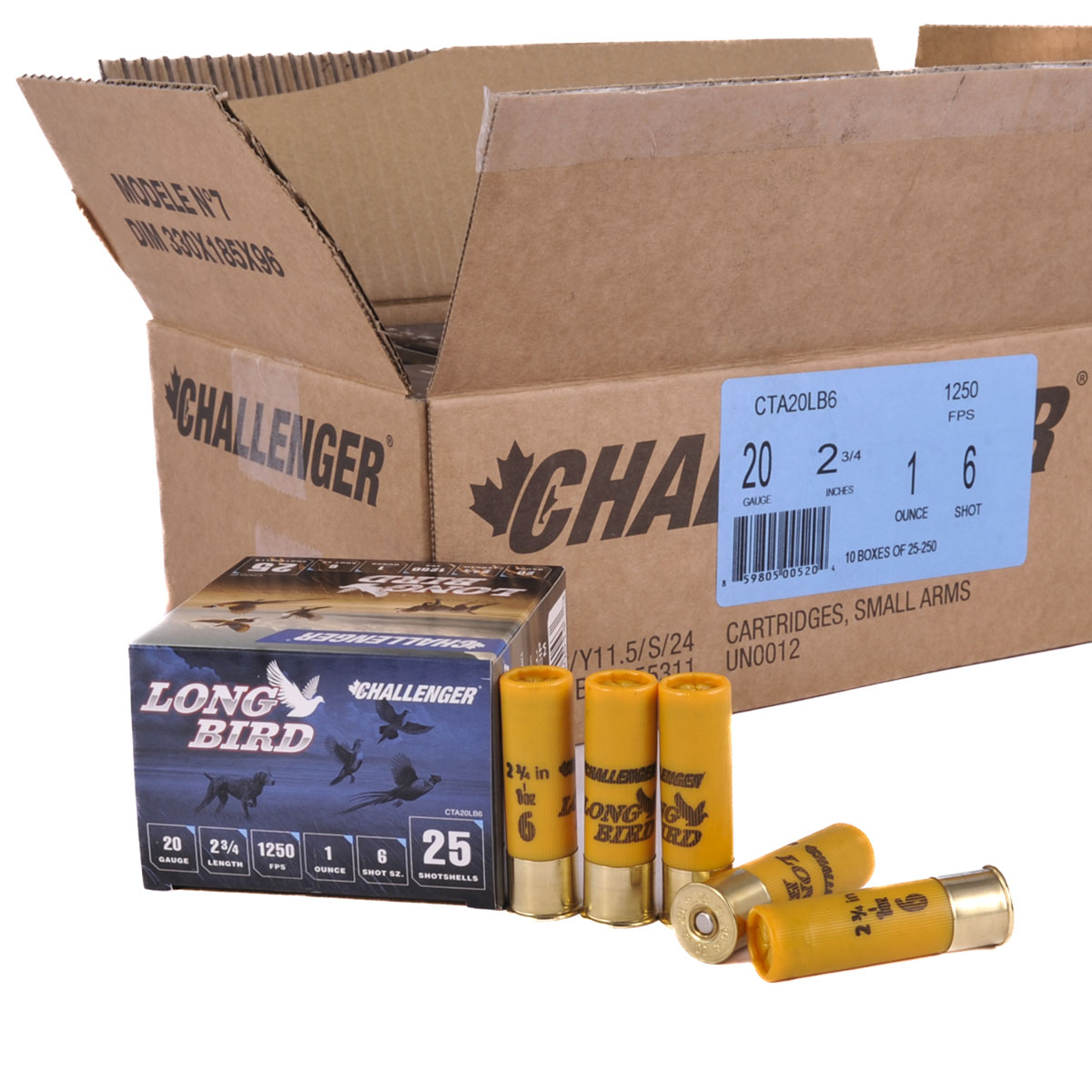 CHALLENGER AMMO - LONG BIRD 20 GAUGE SHOTGUN AMMO