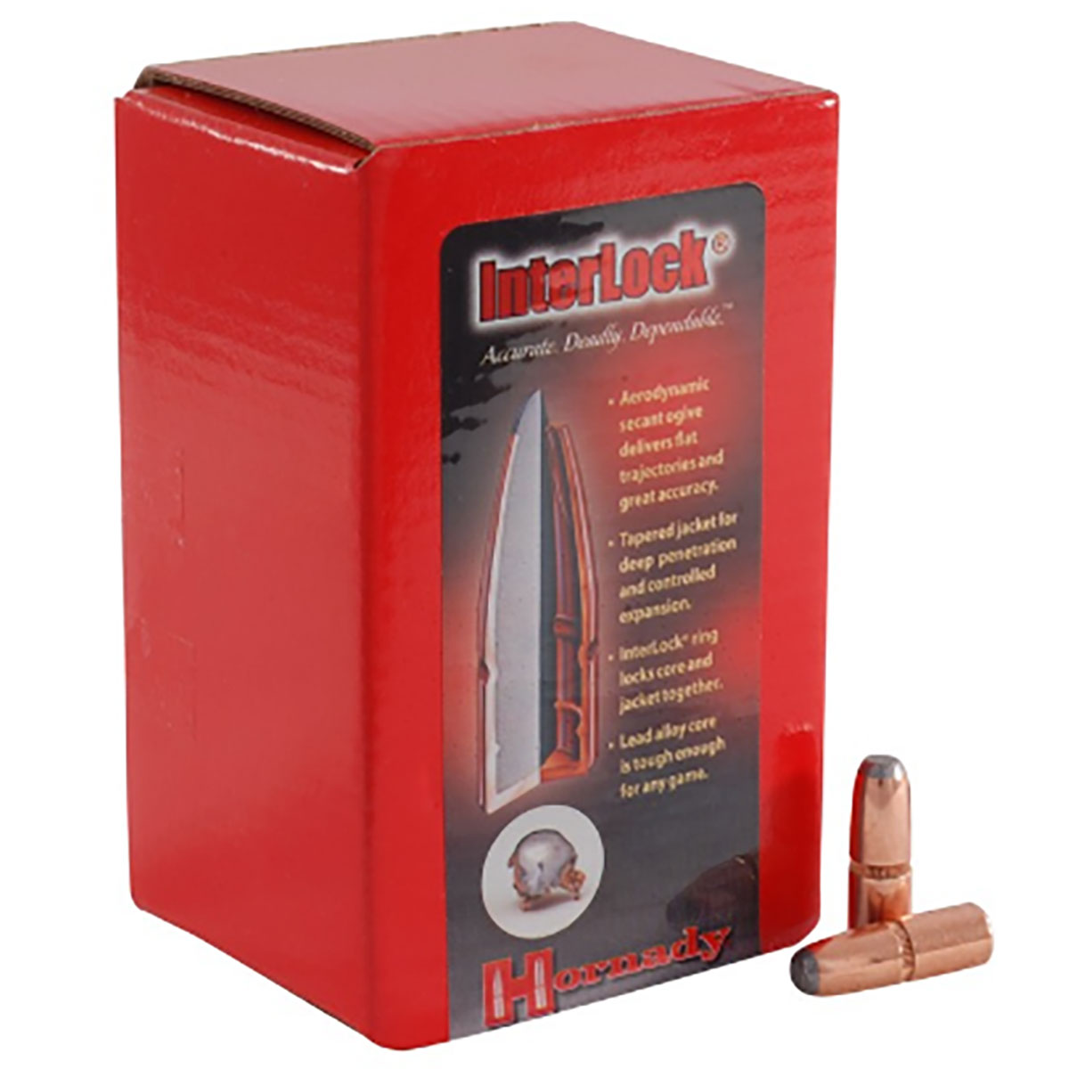 HORNADY - INTERLOCK® 45 CALIBER (0.458") RIFLE BULLETS