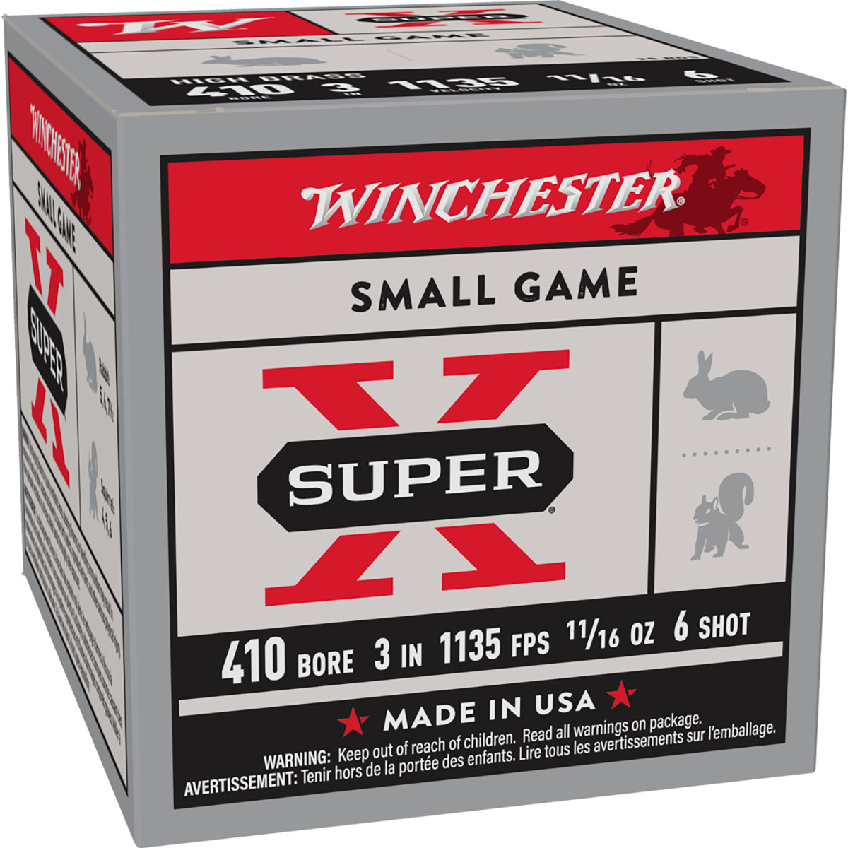WINCHESTER - SUPER-X 410 BORE 3" #4/6 SHOT SHOTGUN AMMO