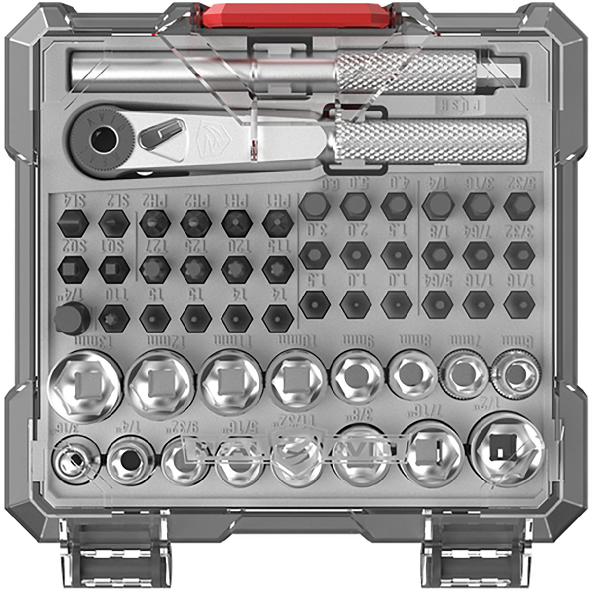 REAL AVID - X3 DRIVER SOCKET & GUNSMITHING BIT SET 52-PIECE