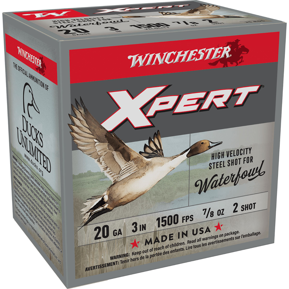 WINCHESTER - XPERT WATERFOWL 20 GAUGE 3" #2/4 SHOT SHOTGUN AMMO
