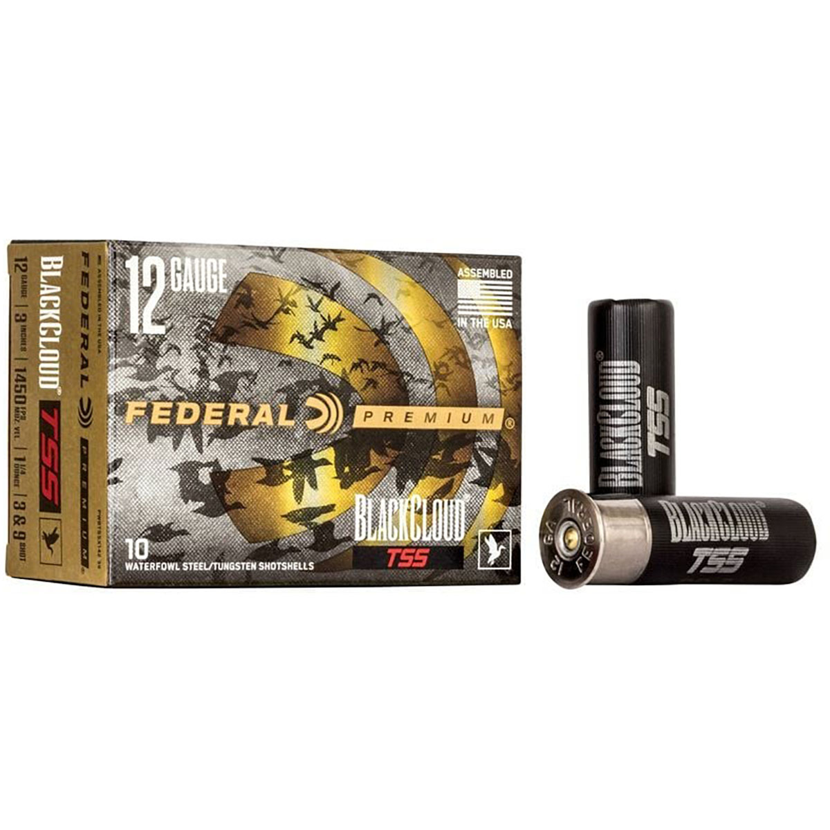FEDERAL - BLACK CLOUD TSS 12 GAUGE 3" #3 & #9 SHOT SHOTGUN AMMO