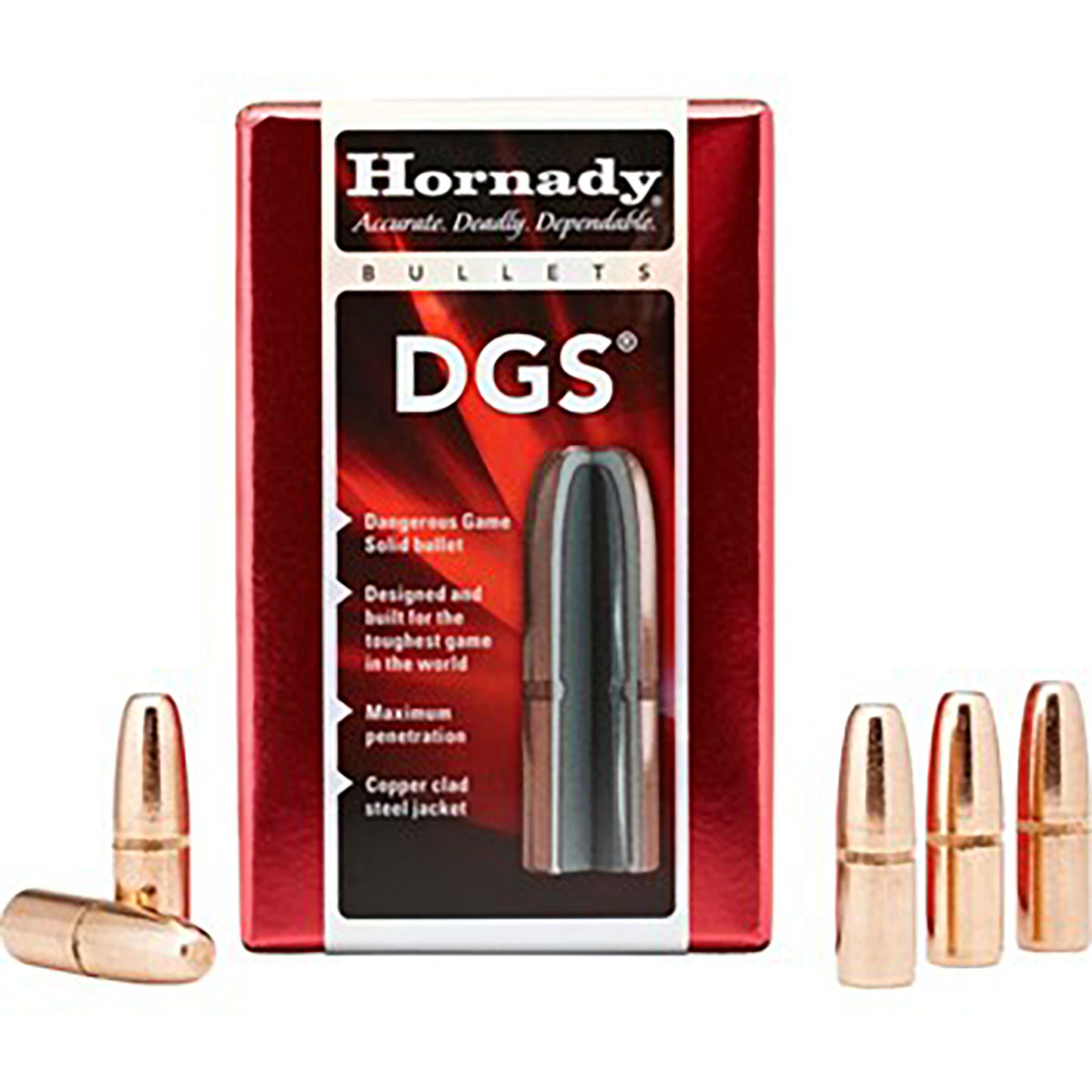 HORNADY - DGS® 9.3MM CALIBER (0.366") COPPER CLAD STEEL JACKET BULLETS