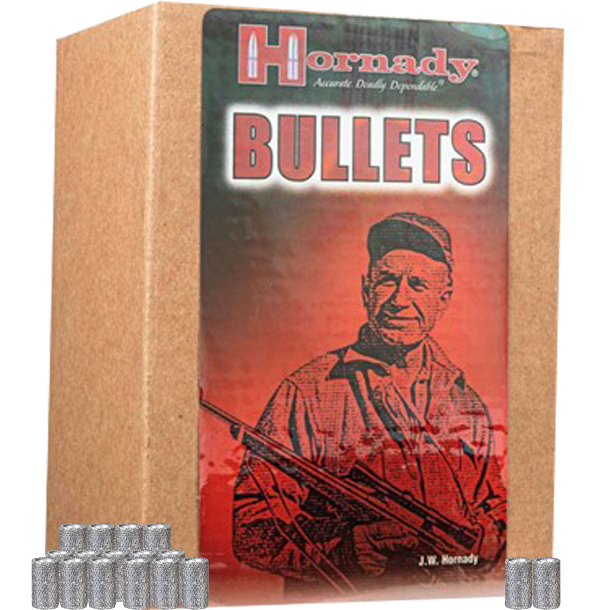 HORNADY - LEAD 38 CALIBER (0.358") HOLLOW BASE WADCUTTER HANDGUN BULLETS