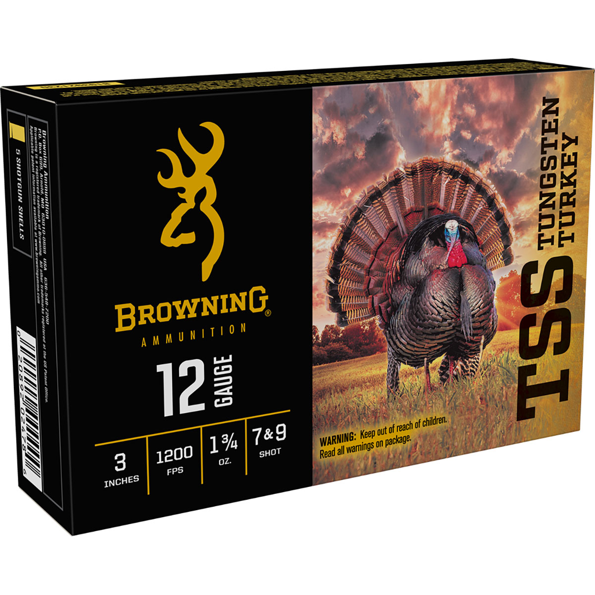 BROWNING AMMUNITION - TSS TUNGSTEN TURKEY 12 GAUGE 3" #7 & #9 SHOT SHOTGUN AMMO