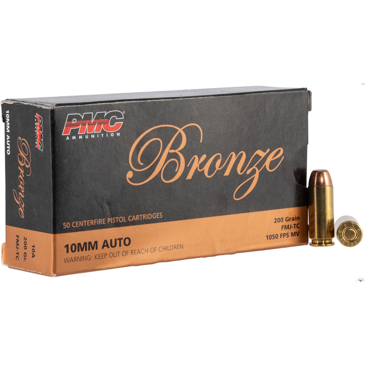 PMC AMMUNITION, INC. - BRONZE 10MM AUTO HANDGUN AMMO
