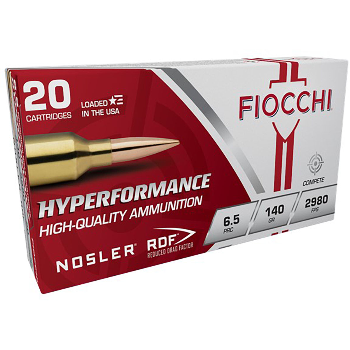FIOCCHI AMMUNITION - HYPERFORMANCE 6.5MM PRC HOLLOW POINT BOAT TAIL RIFLE AMMO