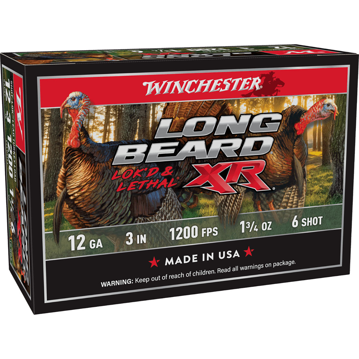 WINCHESTER - LONG BEARD XR TURKEY 12 GA 3"-3-1/2" #4/6 SHOT SHOTGUN AMMO