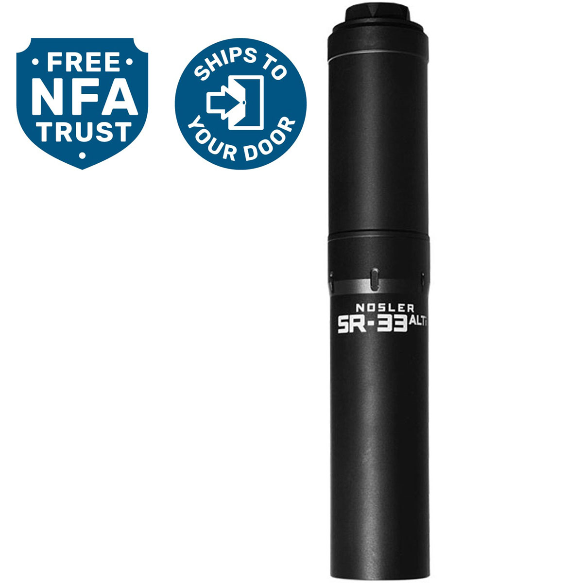 NOSLER, INC. - SR-33ALTI (HUB) 338 CALIBER RIFLE SUPPRESSOR