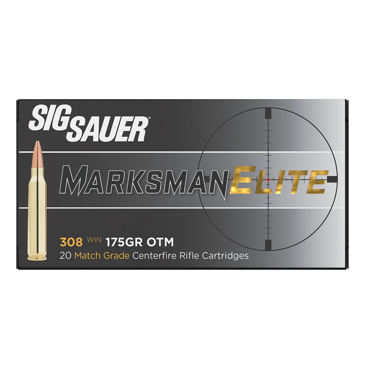 SIG SAUER, INC. - MARKSMAN ELITE 308 WINCHESTER MATCH OPEN-TIP MATCH RIFLE AMMO
